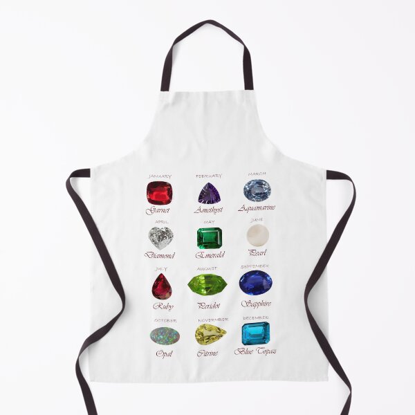 Item preview, Birthstone chart with 12 Gemstones and 12 Months designed and sold by DigitalGemArt.