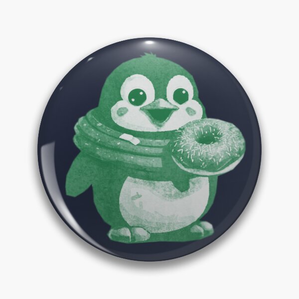 Item preview, Cute Kawaii Penguin with Donut designed and sold by kinpirks.
