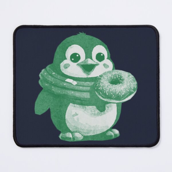 Item preview, Cute Kawaii Penguin with Donut designed and sold by kinpirks.