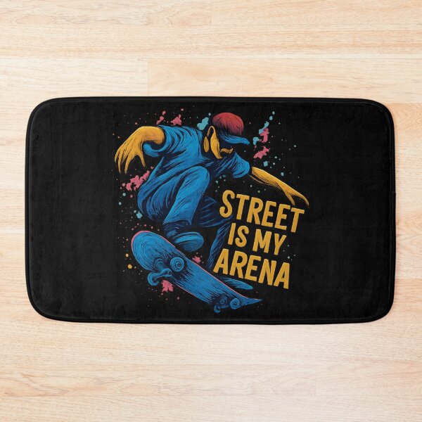 Item preview, Street Is My Arena - Urban Skateboard Art designed and sold by MKreative Studio.