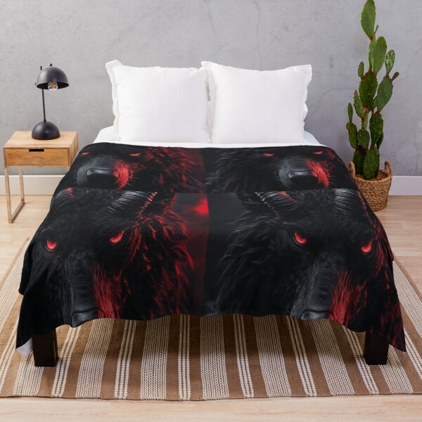 Item preview, Fierce Horned Wolf stare - Dark Fantasy Creature Art designed and sold by NovaDigitalArt45.