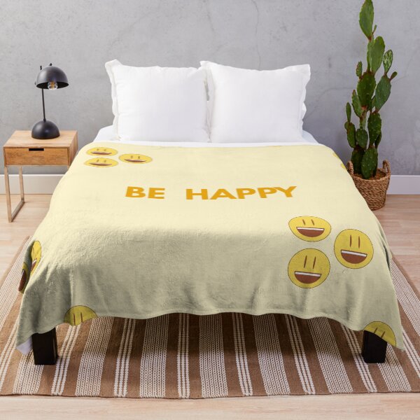 Item preview, Be Happy Yellow Emoticon Pattern – Gift for Cheerful People designed and sold by katerin17.