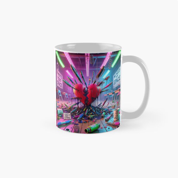 Item preview, Creative Burnout – Broken Heart Illustration, Artist Pain, Emotional Art About Boundaries designed and sold by ComedyInkFactor.