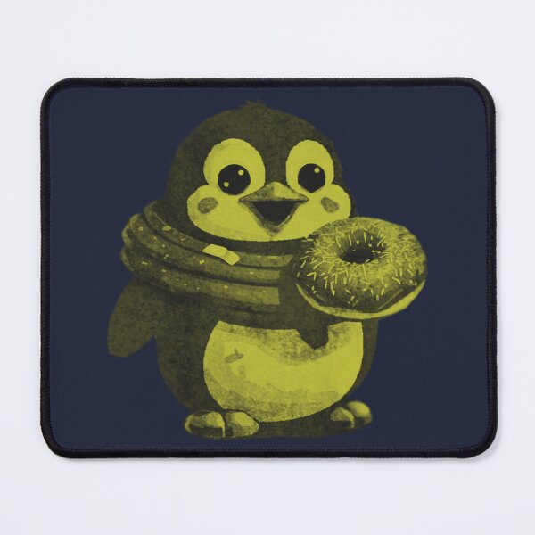 Item preview, Cute Kawaii Penguin with Donut designed and sold by kinpirks.