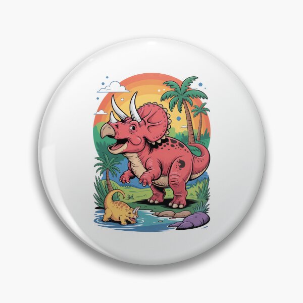 Item preview, Delighted Triceratops designed and sold by Diesel Drinking Dinosaurs.