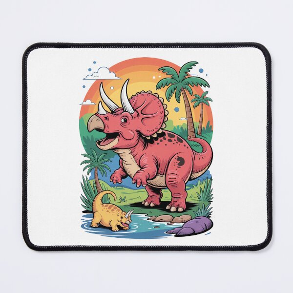 Item preview, Delighted Triceratops designed and sold by Diesel Drinking Dinosaurs.