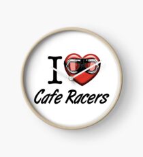 I love Cafe Racers Clock