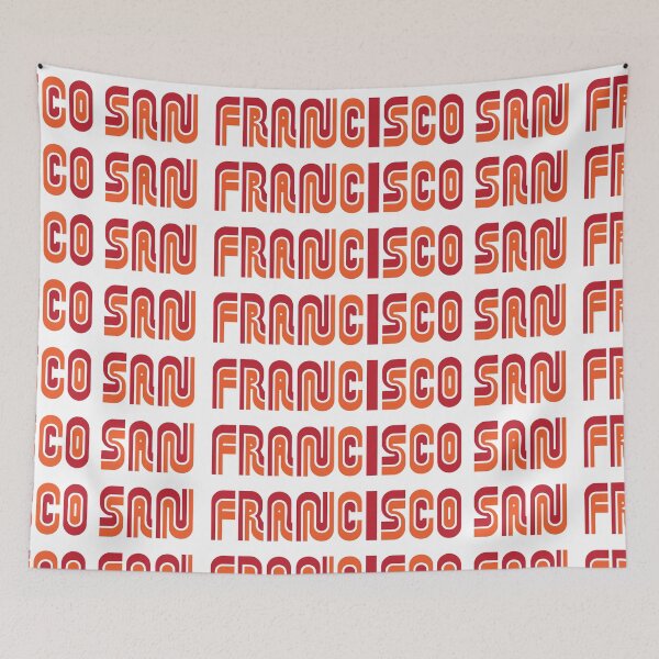 Item preview, San Francisco with Red and Orange Muni font designed and sold by PIXEL POP DESIGNS - Beyond the Norm!.