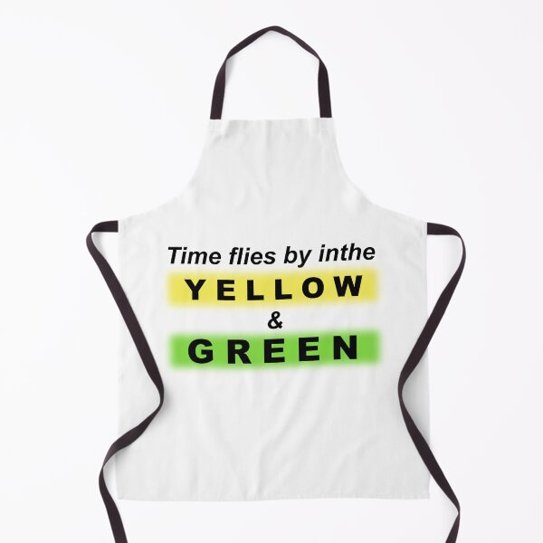 Item preview, Time Flies By in the Yellow and Green – Minimal Lyric Typography Design designed and sold by inaveed.