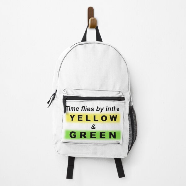 Item preview, Time Flies By in the Yellow and Green – Minimal Lyric Typography Design designed and sold by inaveed.