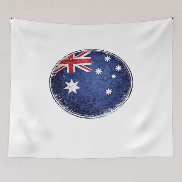 Item preview, Australia Flag Circular Sticker | Minimal National Flag Design designed and sold by RelateAndTee.
