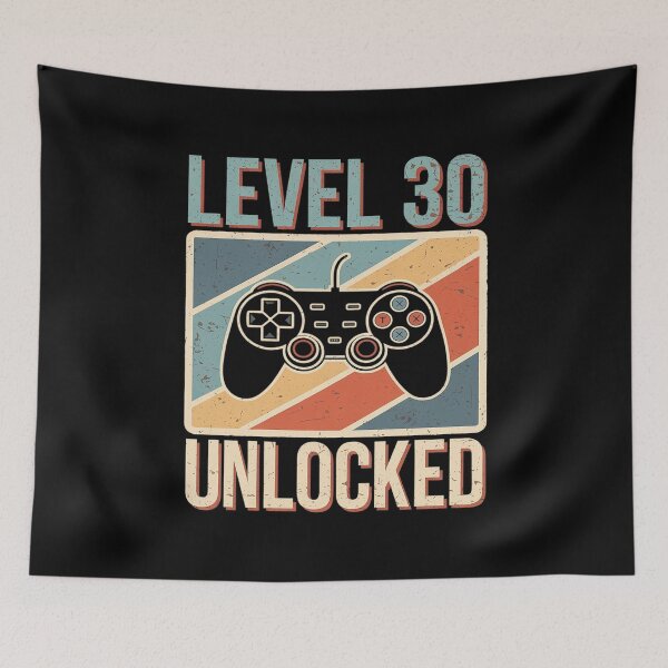Artikelvorschau, Level 30 freigeschaltet – Videospieler feiert 30. Geburtstag entworfen und verkauft von MarryIsMonth.