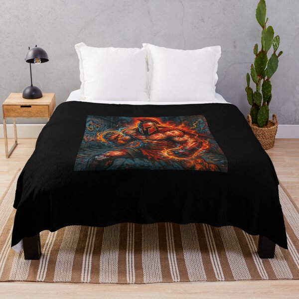 Item preview, Flaming Lava-Skinned Muscular Warrior designed and sold by RoyalKnightMMA.
