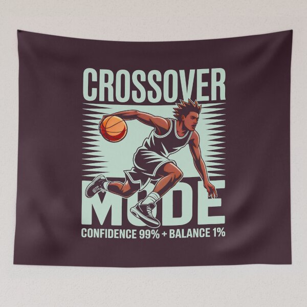 Item preview, Basketball Crossover Mode Confidence and Balance Funny Sports Art designed and sold by SplashTastic.