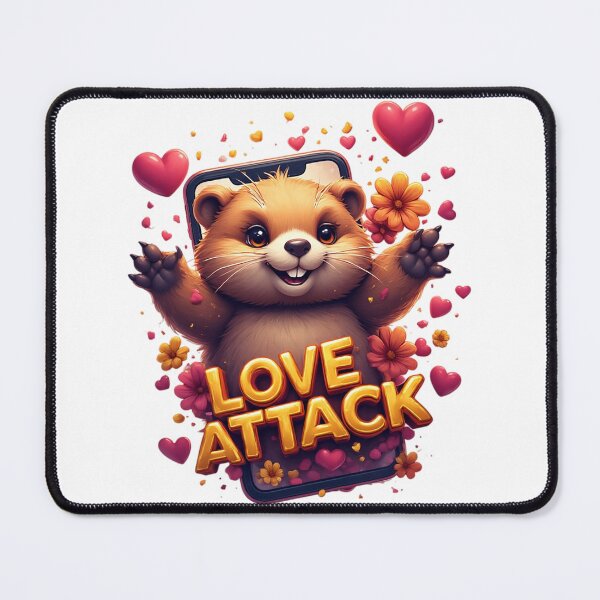 Item preview, Joyful Hamster Love Attack Smartphone Illustration designed and sold by newvisionart191.