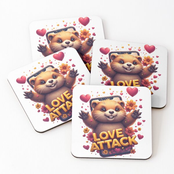 Item preview, Joyful Hamster Love Attack Smartphone Illustration designed and sold by newvisionart191.