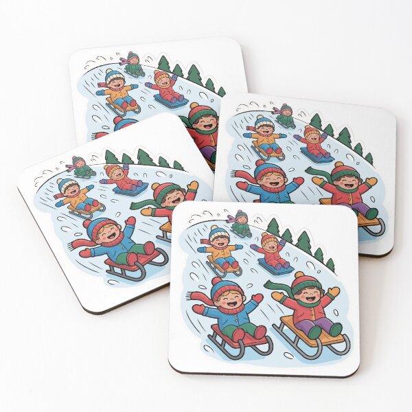 Item preview, Children sledding designed and sold by desinganddecor.