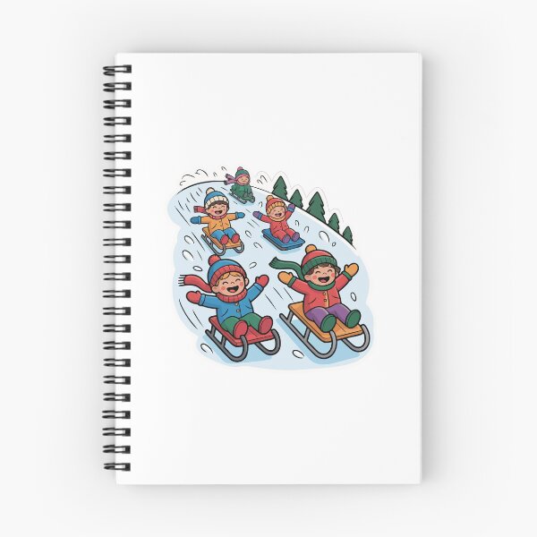 Item preview, Children sledding designed and sold by desinganddecor.