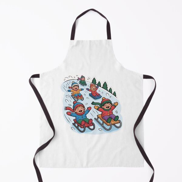Item preview, Children sledding designed and sold by desinganddecor.