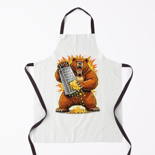 Item preview, Angry Bear Grating Cheese Grater Hater designed and sold by first-shirt ⭐ ⭐ ⭐ ⭐ ⭐.