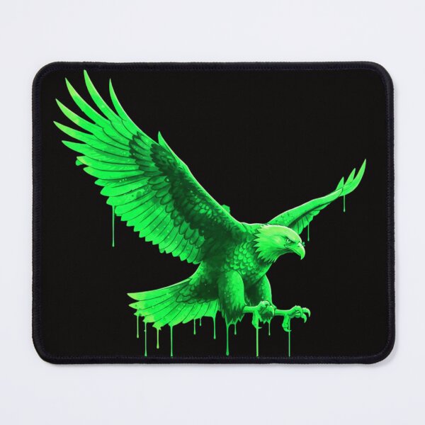 Item preview, Neon Psychedelic Glowing Colorful Eagle Portrait Art designed and sold by ExploreAura Studio.