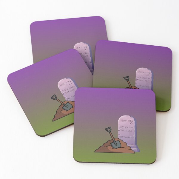 Item preview, Social Battery Headstone - Dark Humour designed and sold by TayloredArts.