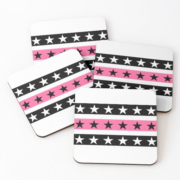 Item preview, Pink & Black Star Stripes – Cute Dark Aesthetic designed and sold by Akalternativ.