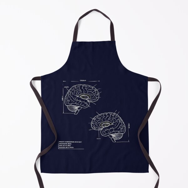 Item preview, Human Brain Anatomy Blueprint - Neuroscience Schematic designed and sold by Dakson Design - Fantasy Art.