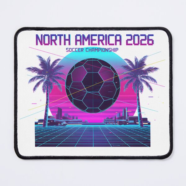 Item preview, Vaporwave World Cup 2026 T-Shirt - Synthwave Soccer Retro Tee - 80s Cyberpunk Football Graphic designed and sold by Lukzol.