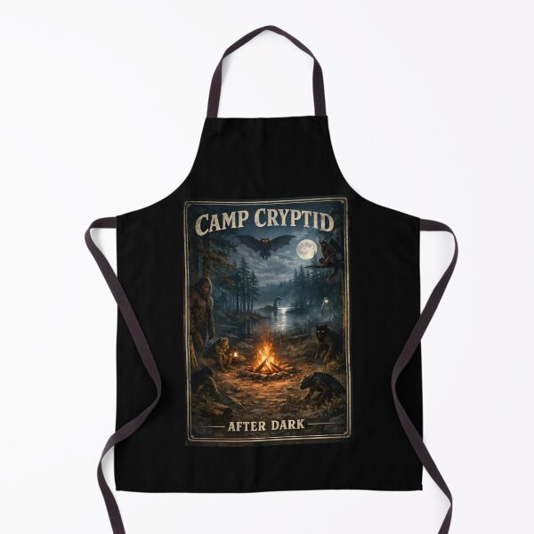 Item preview, Camp Cryptid After Dark – Bigfoot Mothman Dogman Wendigo designed and sold by shoppingtshirts.