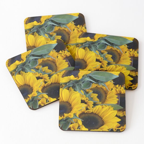 Item preview, A beautiful bunch of sunflowers stands out at the Sarasota Farmers Market, glowing with rich golden petals. designed and sold by EyezWatchin.