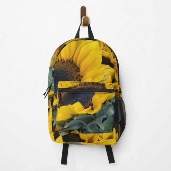 Item preview, A beautiful bunch of sunflowers stands out at the Sarasota Farmers Market, glowing with rich golden petals. designed and sold by EyezWatchin.