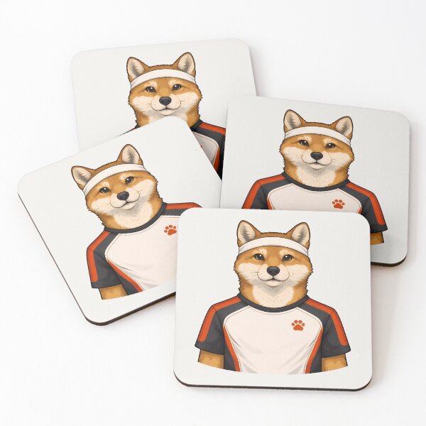 Item preview, Athletic Shiba Inu Illustration designed and sold by Ombrya.