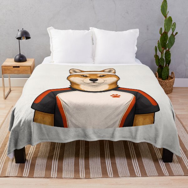 Item preview, Athletic Shiba Inu Illustration designed and sold by Ombrya.
