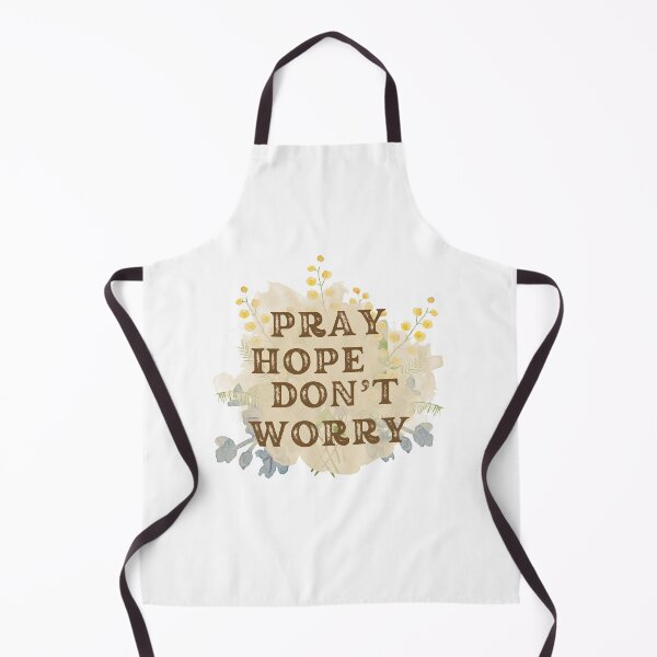 Item preview, Pray, Hope, Don’t Worry – Warm Floral Watercolor Catholic Inspirational Design designed and sold by Stella Maris Designs.