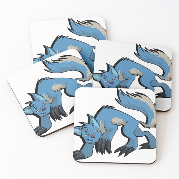 Item preview, Blue Wolfie Scary Claws Wolf designed and sold by whenkelseydraws.