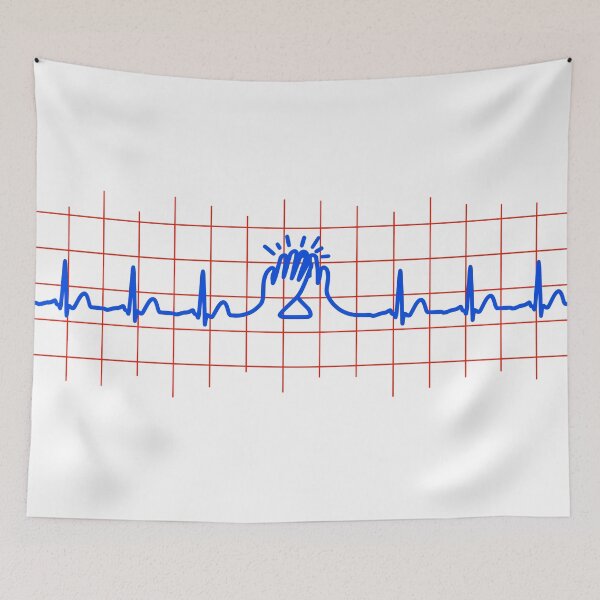 Item preview, ECG pulse high five designed and sold by Tees And Wear.