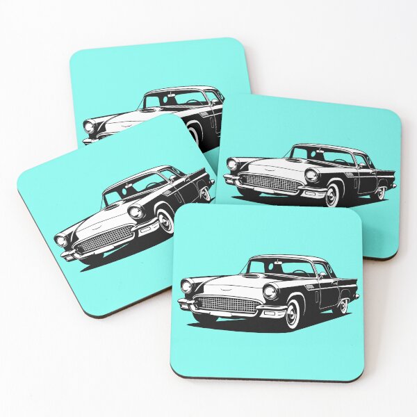 Item preview, Ford Thunderbird Classic Car Design | Vintage American 1950s Car designed and sold by KatanaCreative.