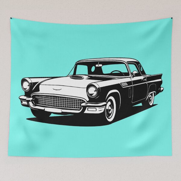 Item preview, Ford Thunderbird Classic Car Design | Vintage American 1950s Car designed and sold by KatanaCreative.