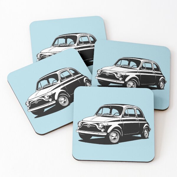 Item preview, Fiat 500 Classic Car Design | Vintage Italian City Car designed and sold by KatanaCreative.