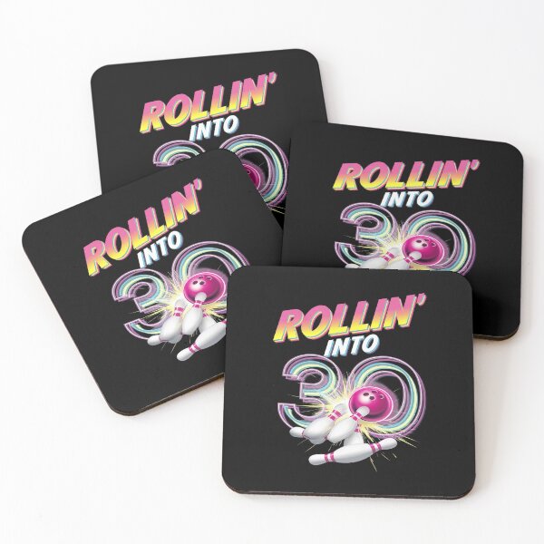 Item preview, Rollin into 30 Bowling Birthday Party 30th Birthday  designed and sold by MarkLeedsArt.