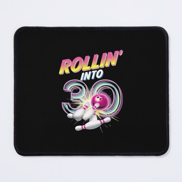 Item preview, Rollin into 30 Bowling Birthday Party 30th Birthday designed and sold by MarkLeedsArt.