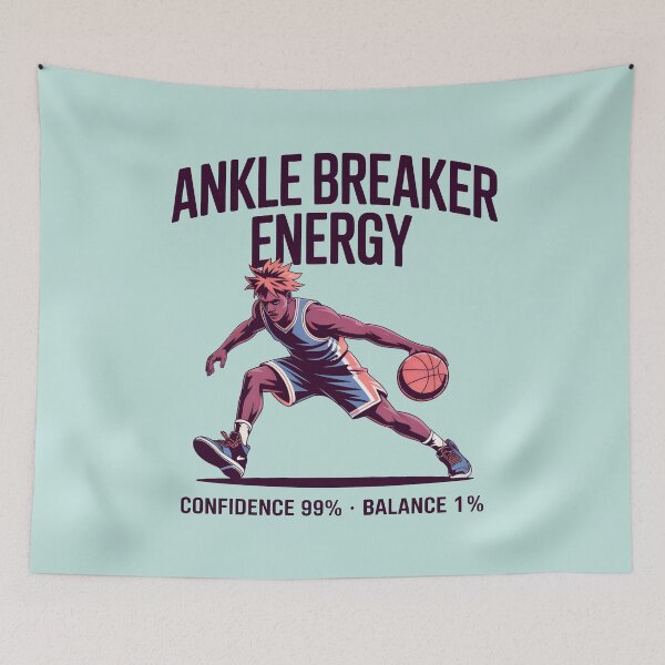 Item preview, Ankle Breaker Energy Basketball Player Confidence Sports Art designed and sold by SplashTastic.