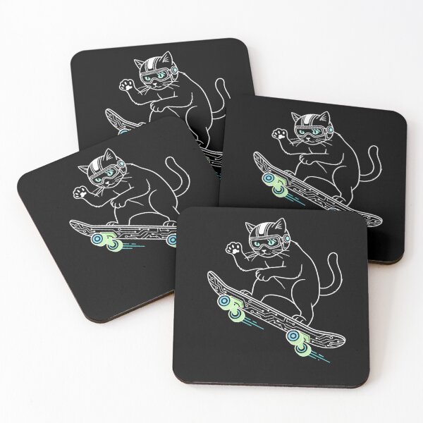 Item preview, Futuristic Skater Cat designed and sold by Nocturnal-Vines.