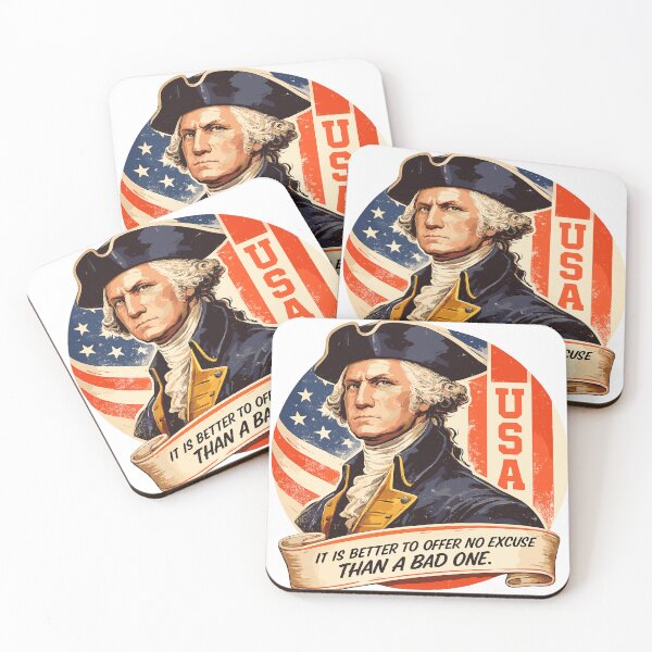 Item preview, No Excuses | George Washington Quote designed and sold by American Spirit.