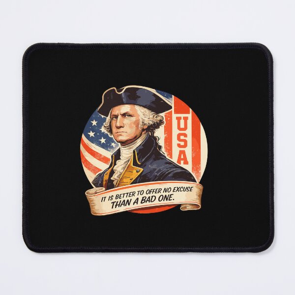 Item preview, No Excuses | George Washington Quote designed and sold by American Spirit.