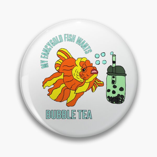 Item preview, My Fancy Goldfish Wants Bubble Tea designed and sold by Najomiartstudio.