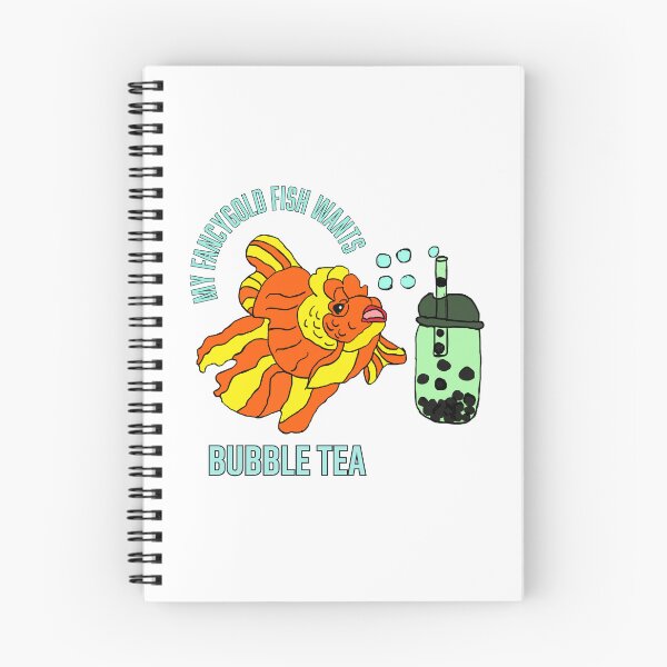 Item preview, My Fancy Goldfish Wants Bubble Tea designed and sold by Najomiartstudio.