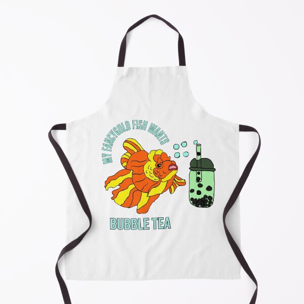Item preview, My Fancy Goldfish Wants Bubble Tea designed and sold by Najomiartstudio.
