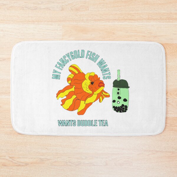 Item preview, My Fancy Goldfish Wants Bubble Tea designed and sold by Najomiartstudio.